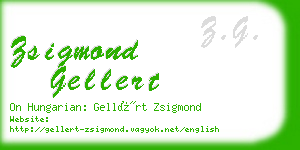 zsigmond gellert business card